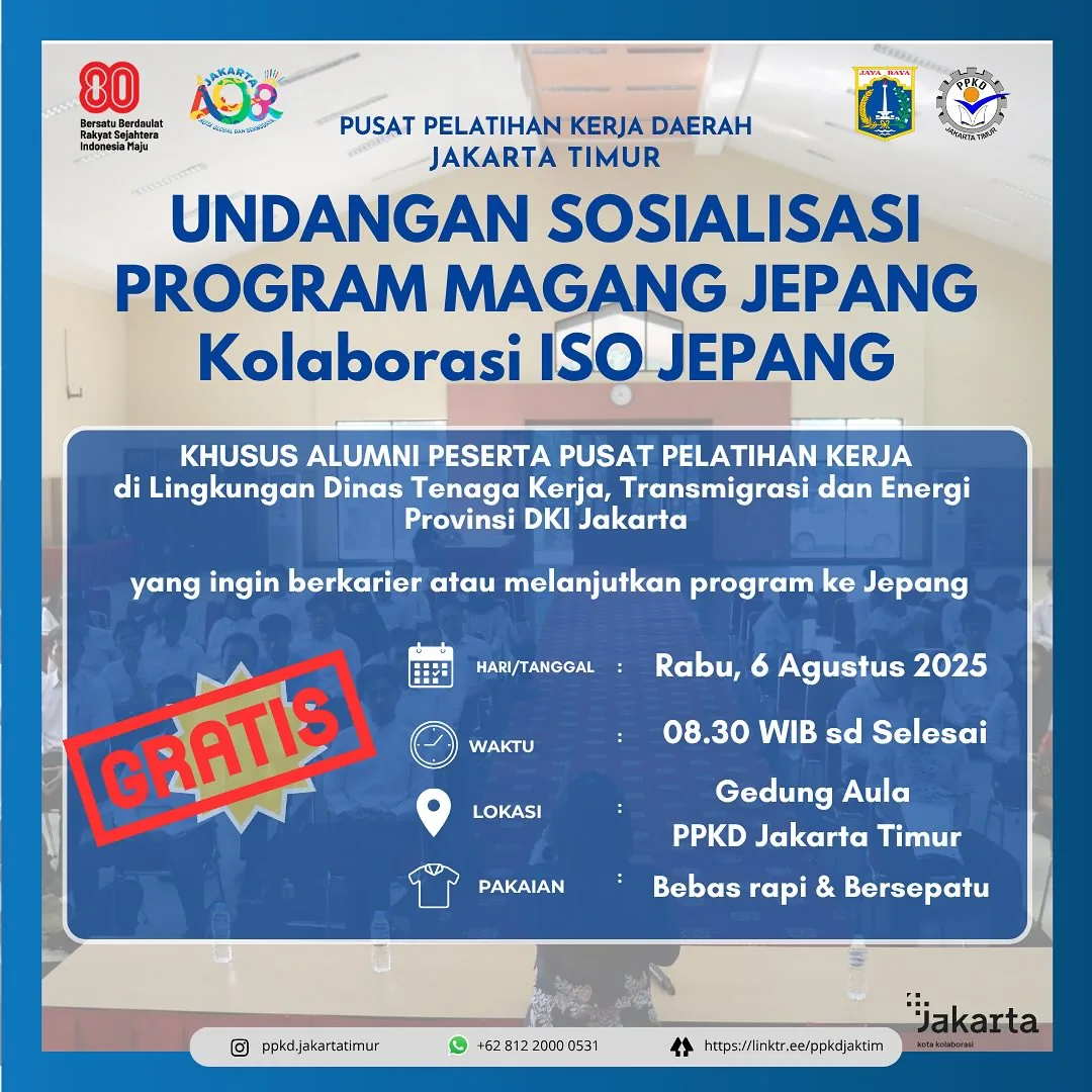 UNDANGAN SOSIALISASI PROGRAM MAGANG JEPANG – PPKD KABUPATEN TOBA